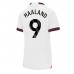 Tanie Strój piłkarski Manchester City Erling Haaland #9 Koszulka Wyjazdowej dla damskie 2023-24 Krótkie Rękawy